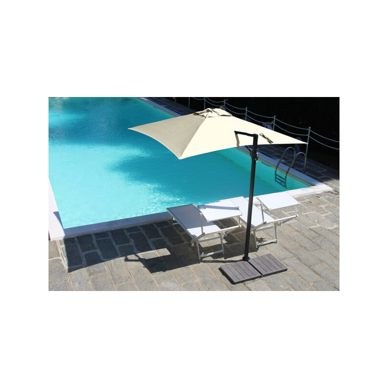 Ombrellone a palo laterale Trend Q250x250 cm Made in Italy