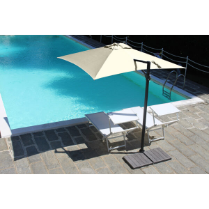 Ombrellone a palo laterale Trend Q200x200 cm Made in Italy