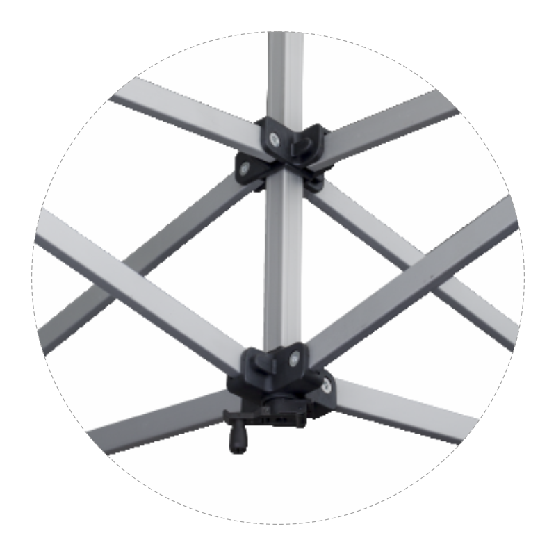 Gazebo parasole Expo Q300x300 cm con altezza regolabile