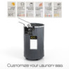 Cesto porta biancheria Laundry Round ø40 h65 cm con ruote — levanteshop.it