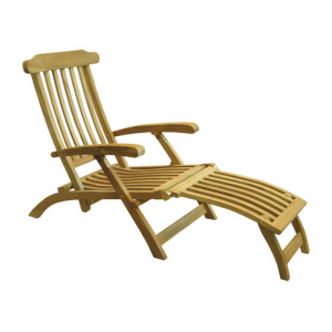 SEDIA con poggiagambe CHAISELOUNGE in TEAK