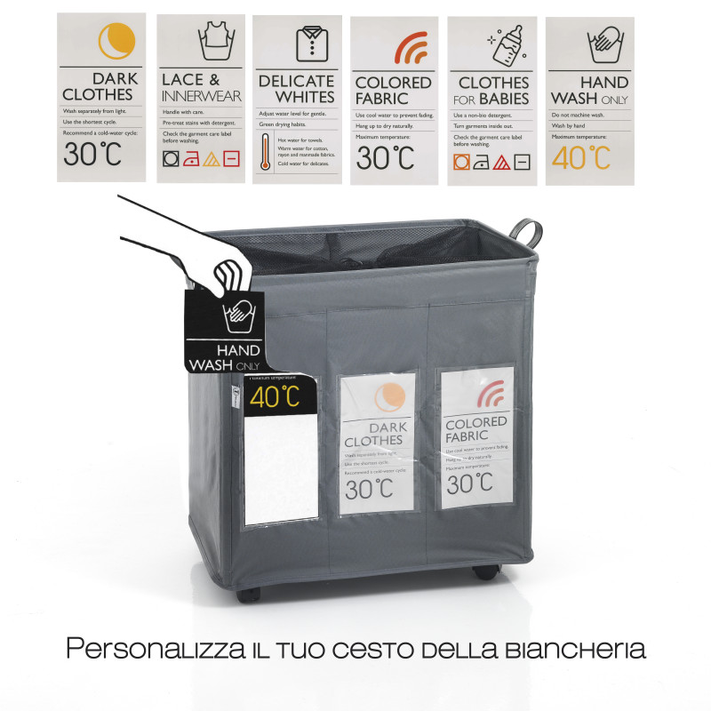 Cesto porta biancheria Laundry-B X3 Tomasucci H57×L55×P36 cm — levanteshop.it