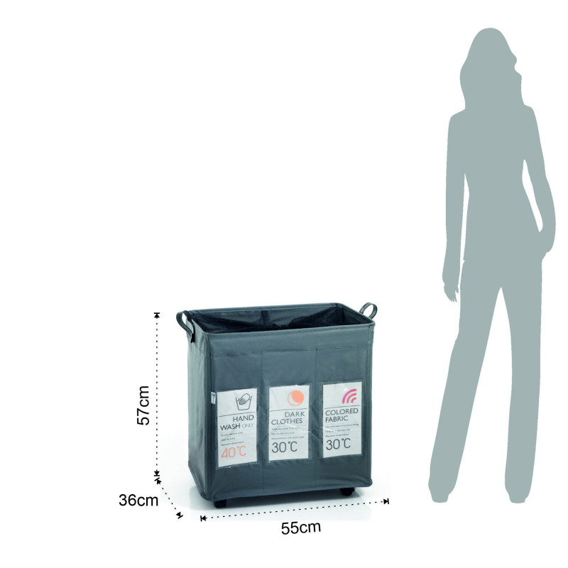 Cesto porta biancheria Laundry-B X3 Tomasucci H57×L55×P36 cm — levanteshop.it
