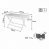TAVOLO PIEGHEVOLE 150 X 80