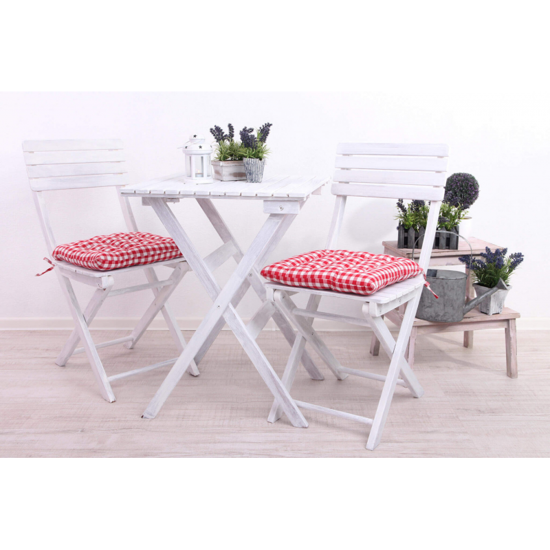 Set di 2 SEDIE DALILA SENZA BRACCIOLI BIANCA