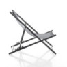 Sedia Sdraio Da Mare Milos Grey 132 X 62 X H.5 Cm