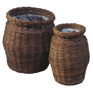 Coprivaso Set 2 Pezzi in vimini