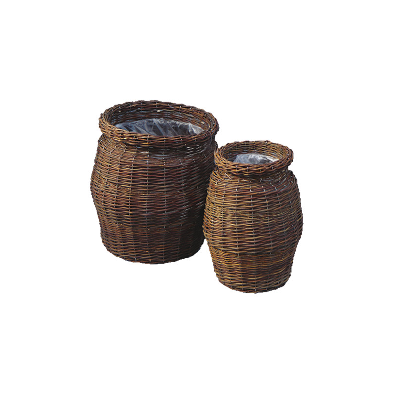 Coprivaso Set 2 Pezzi in vimini