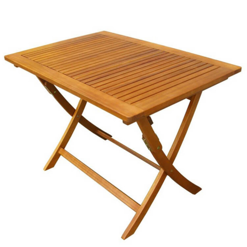 Tavolo pieghevole 100x70 cm da giardino compatto resistente pratico