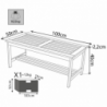 TAVOLINO 100 X 50