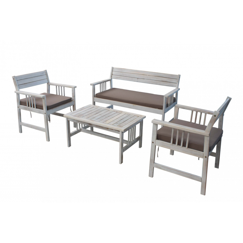 SALOTTO BALI BIANCO con CUSCINI