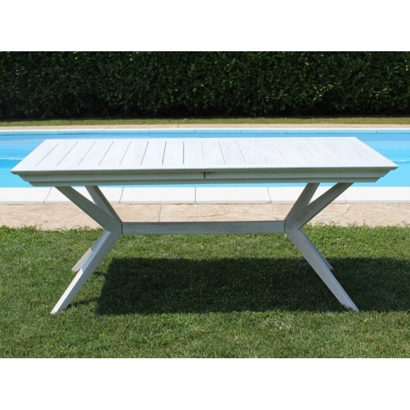 TAVOLO BALI 150/200 X 90 BIANCO