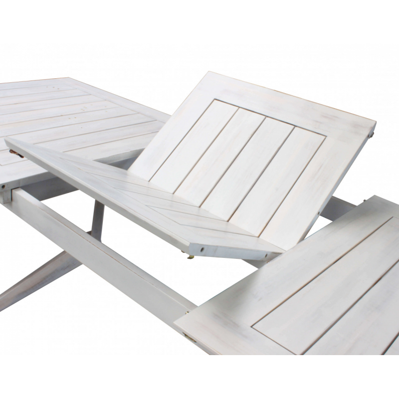 TAVOLO BALI 180/240 X 90 BIANCO