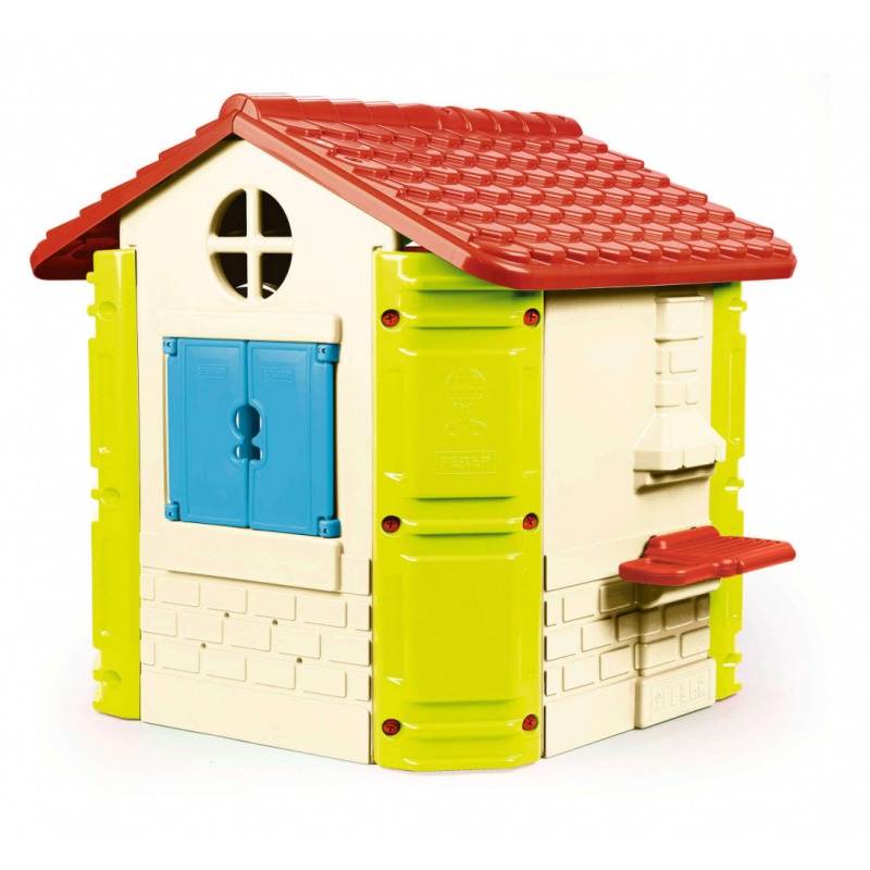 Casetta da giardino per bambini colorata resistente gioco esterno