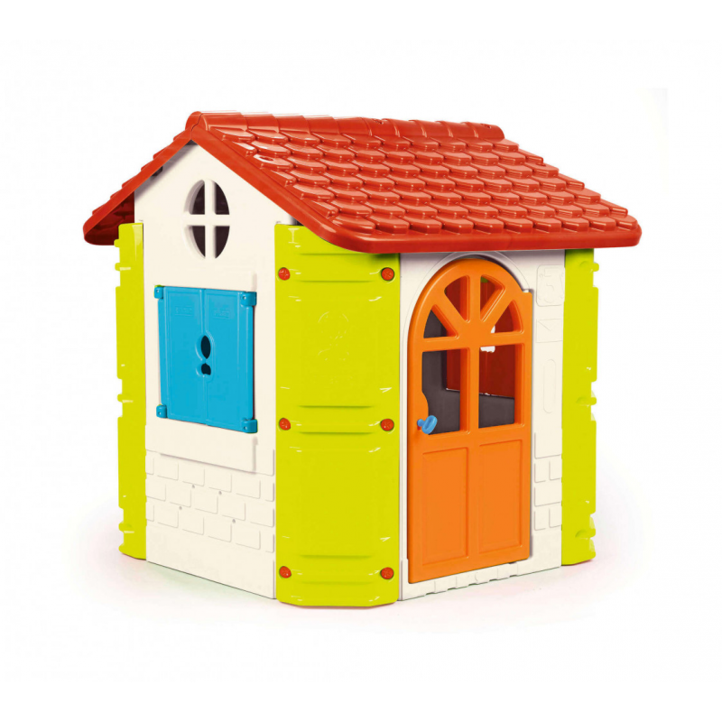 Casetta da giardino per bambini colorata resistente gioco esterno