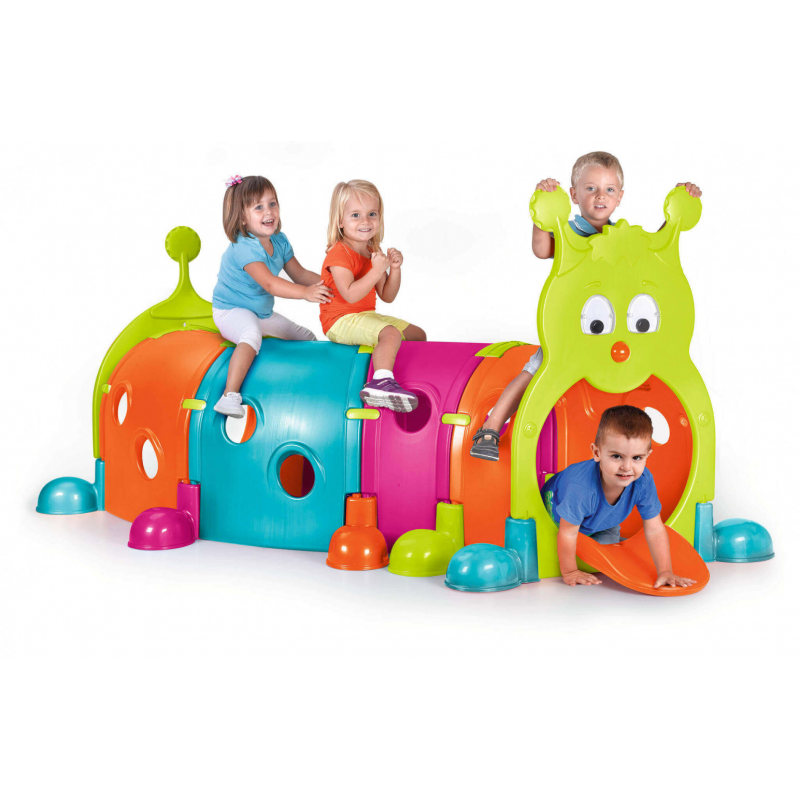 Bruco gioco da giardino bambini colorato modulare resistente