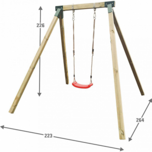 Zoom ALTALENA IN LEGNO ARIEL 1 POSTO