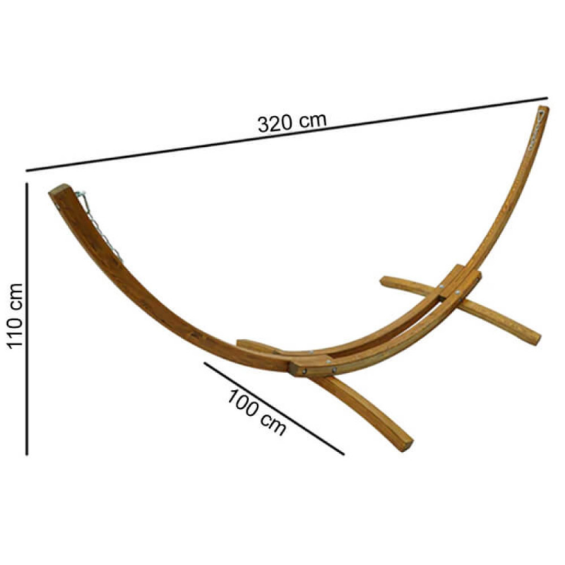 Struttura Amaca Gamma Legno 320 cm | Amache | Levante Shop