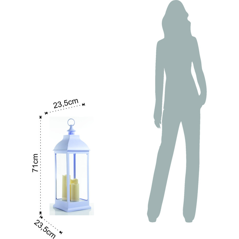 Lampada Decorativa Lantern 71 25,5 X 25,5 H72 Cm