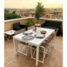 Tavolo Milo fisso in alluminio 150x90 cm da esterno resistente