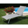 Lettino Itaca impilabile da giardino in resina resistente