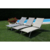 Lettino Itaca impilabile da giardino in resina resistente