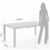 Tavolo Allungabile Nydri White - B 182 X 104 H11 Cm