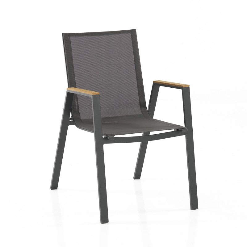 Sedia Con Braccioli Da Interno / Esterno Thilia 58 X 81 H.101 Cm