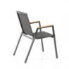 Sedia Con Braccioli Da Interno / Esterno Thilia 58 X 81 H.101 Cm
