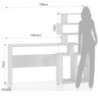 Scrivania / Libreria Ghea 
43 X 145 H7 Cm