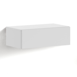 Comodino cassetto sospeso Mak Tomasucci H15×L45×P26 cm bianco opaco — levanteshop.it