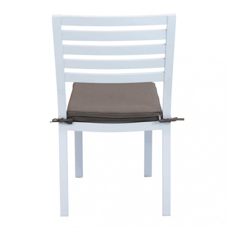 Sedia Formentera in Alluminio con Cuscino da Giardino