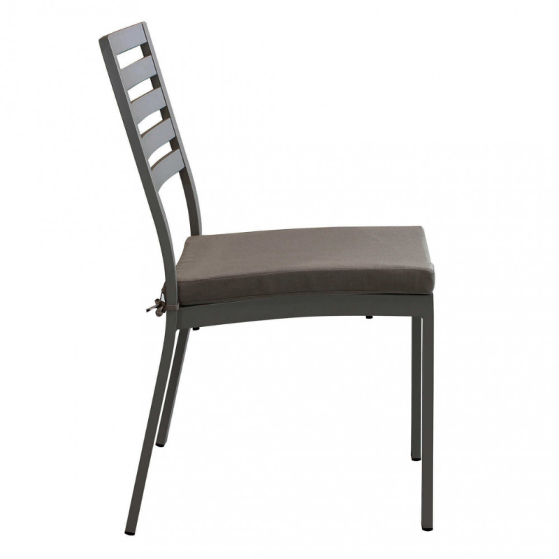 Sedia Formentera in Alluminio con Cuscino da Giardino