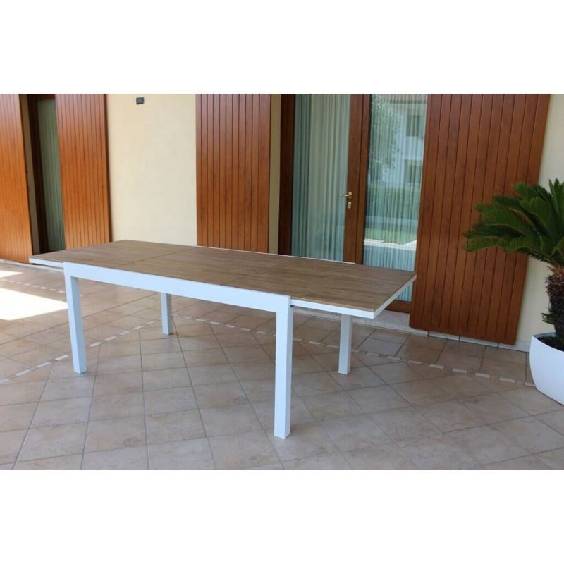 Tavolo Cayman 160-240x95 in Alluminio Allungabile Giardino