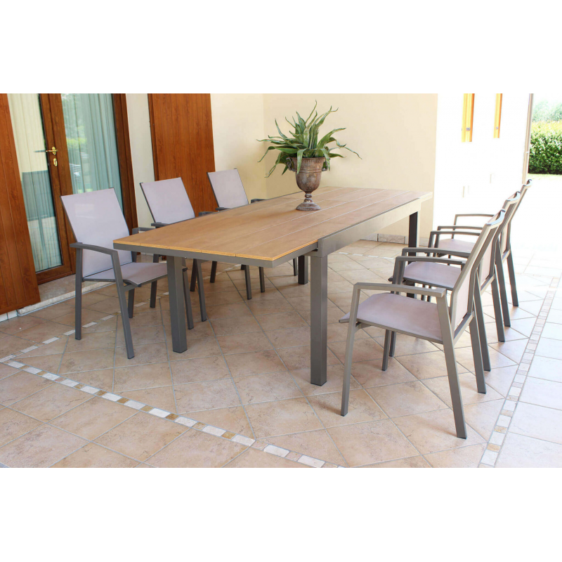 TAVOLO CAYMAN 160/240 X 95