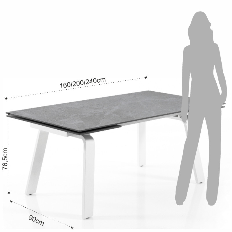 Tavolo Allungabile  167 X 96 H17 Cm