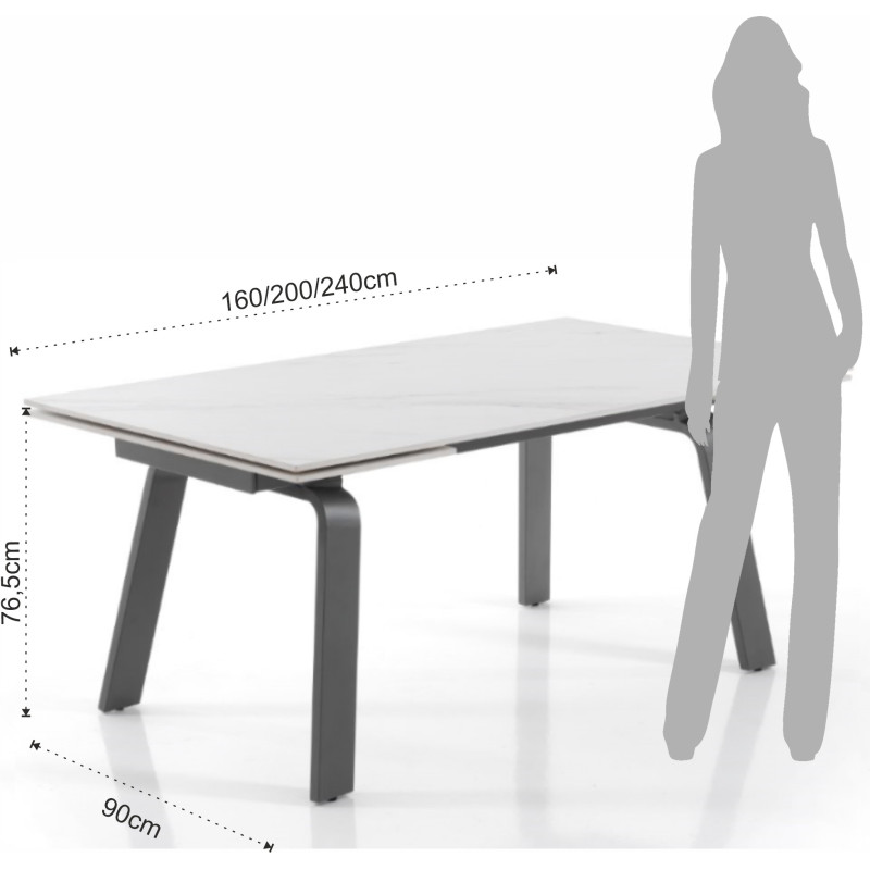 Tavolo Allungabile  167 X 96 H17 Cm