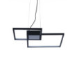 Lampadario Square Black 63X63 H13 Cm