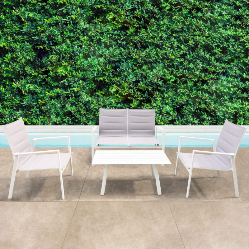 Salotto Illinois 2 Posti in Alluminio da Esterno Giardino