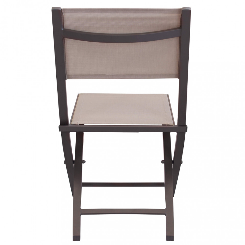 Set 4 sedie Georgia pieghevoli in alluminio per giardino