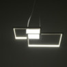 Lampadario Square White 63X63 H13 Cm