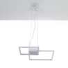 Lampadario Square White 63X63 H13 Cm