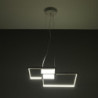 Lampadario Square White 63X63 H13 Cm