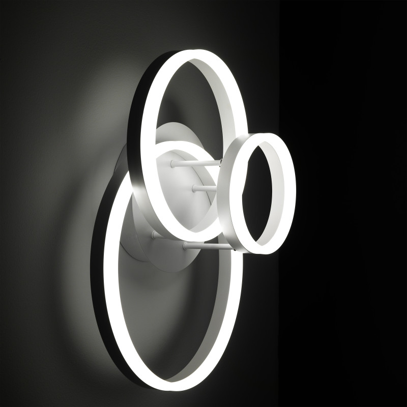 Plafoniera / Applique Rings White 52X61X27 Cm