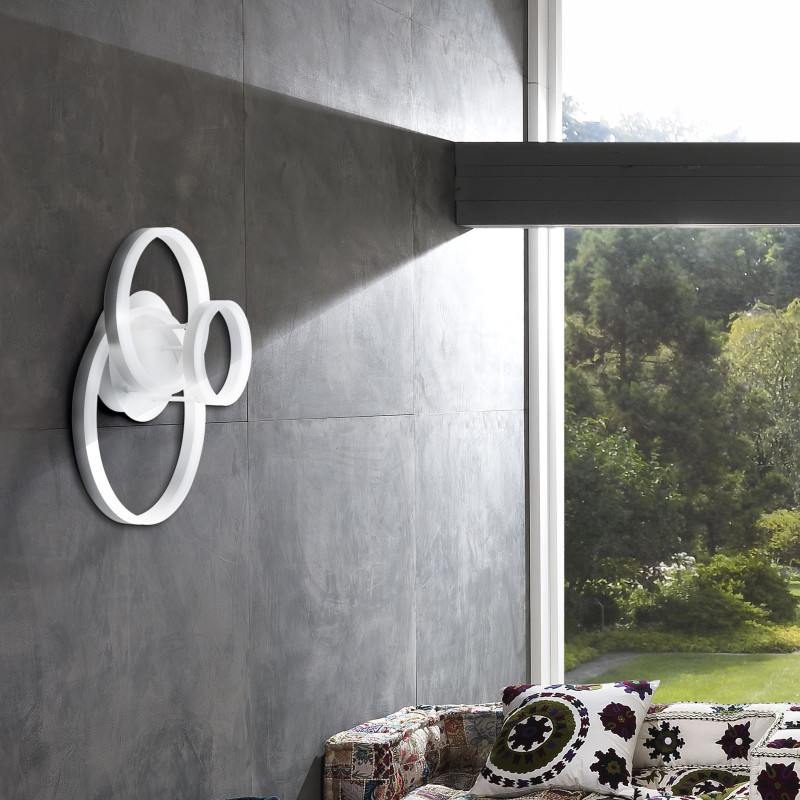 Plafoniera / Applique Rings White 52X61X27 Cm