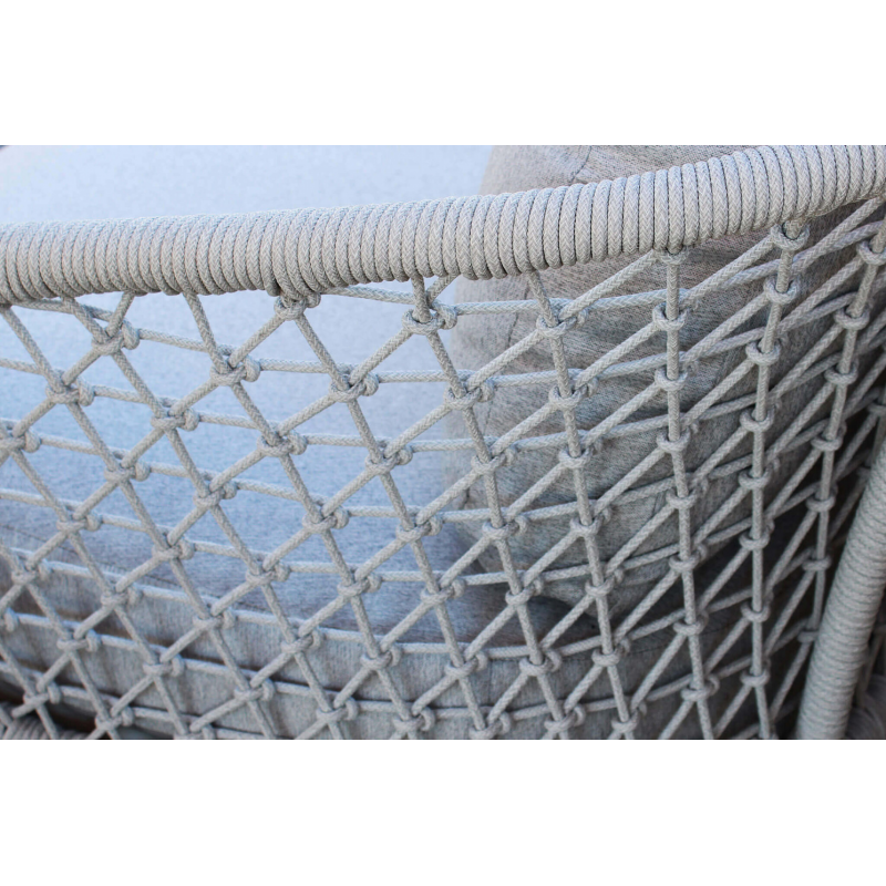 Salotto Seychelles in Alluminio con Cuscini da Esterno