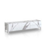 Porta Tv Eddy White Marble 182,5X46X7,6 Cm
