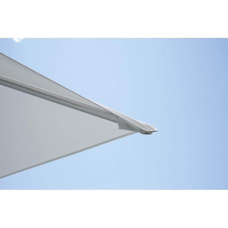 Ombrellone Colorado 3x4 Palo Laterale Bianco Telo Bianco Moia