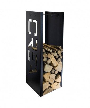 Portalegna Fooc in acciaio - Made in Italy