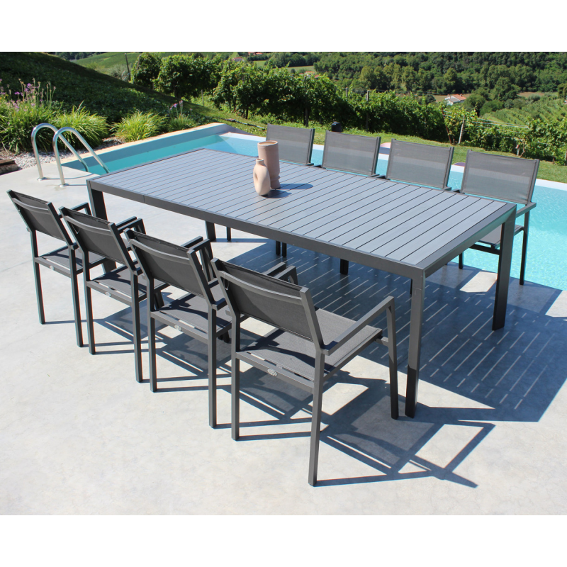 TAVOLO DETROIT ALLUNGABILE 190/250 X 100